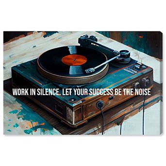 Notoriart Turntable Success Canvas Wall Art