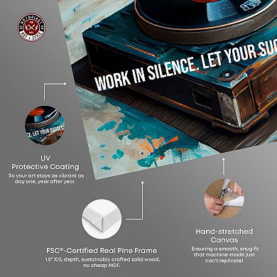 Notoriart Turntable Success Canvas Wall Art