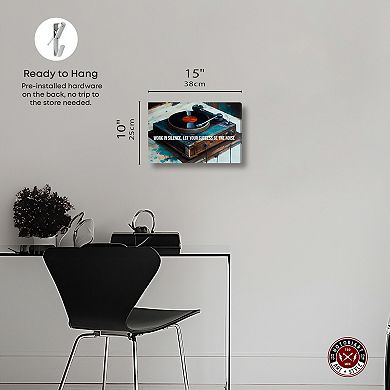 Notoriart Turntable Success Canvas Wall Art