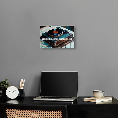 Notoriart Turntable Success Canvas Wall Art