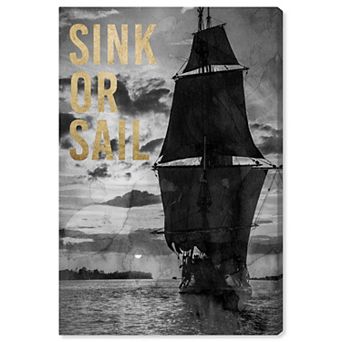 Notoriart Sink Or Sail Canvas Wall Art