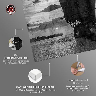 Notoriart Sink Or Sail Canvas Wall Art