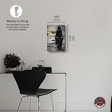 Notoriart Sink Or Sail Canvas Wall Art