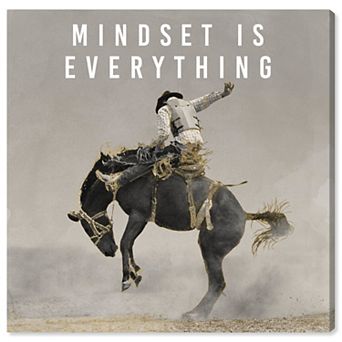 Notoriart Mindset Rodeo Canvas Wall Art