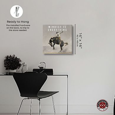 Notoriart Mindset Rodeo Canvas Wall Art