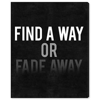 Notoriart Find A Way Canvas Wall Art