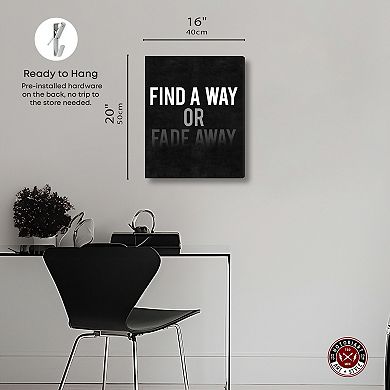 Notoriart Find A Way Canvas Wall Art