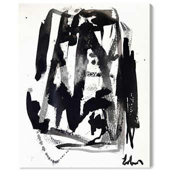 Notoriart Dimensional Noir Abstract Canvas Wall Art