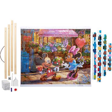 Cra-Z-Art RoseArt Disney Dreams Diamond Art Mickey & Minnie Sweetheart Cafe Gem Kit