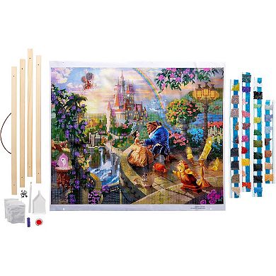 Cra-Z-Art RoseArt Disney Dreams Diamond Art Beauty and the Beast Falling in Love Gem Kit
