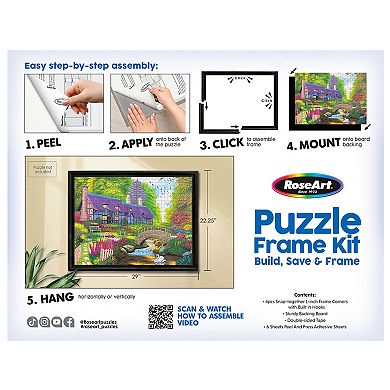 Cra-Z-Art RoseArt Puzzle Frame Kit for 1000pc Jigsaws: Snap-Together Frame & Saver Sheets