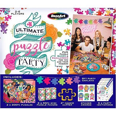 Cra-Z-Art RoseArt Ultimate Puzzle Party Game Night Box: 2x 300pc Jigsaws