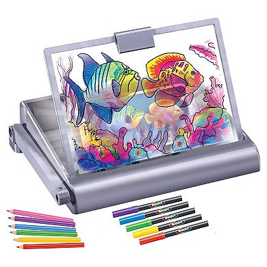 Cra-Z-Art Timeless Creations 2-in-1 Tracing Desk Light Box Drawing Set