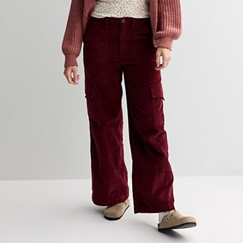 Juniors' SO® High Rise Cord Cargo Pants