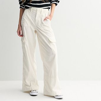 Juniors' SO® High Rise Cord Cargo Pants