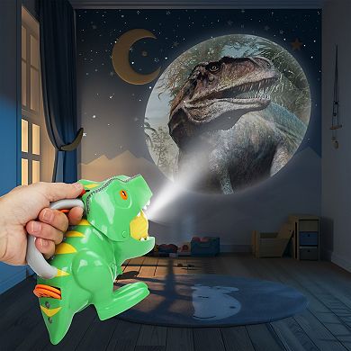 Kid Galaxy Dino Flashlight & Projector with 3 Discs & 24 Images