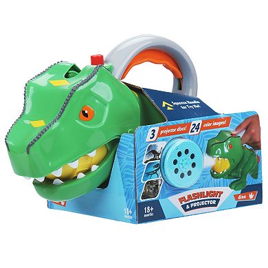 Kid Galaxy Dino Flashlight & Projector with 3 Discs & 24 Images