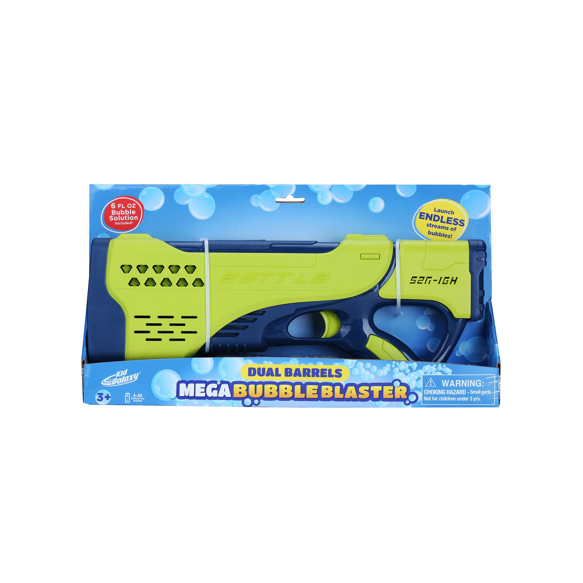 Kid Galaxy Dual Barrels Mega Bubble Blaster, Multi
