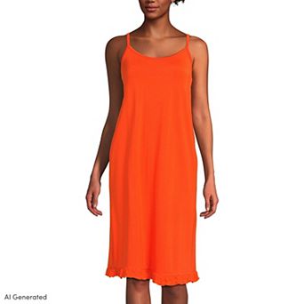 Women's Lands' End Cooling Knee Length Slip Nightgown