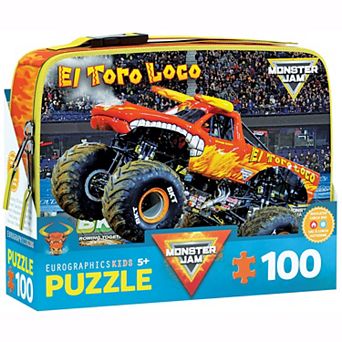 Eurographics Puzzles El Toro Loco Monster Jam 100 pc Puzzle & Lunch Box