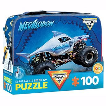 Eurographics Puzzles Megalodon Monster Jam 100 pc Puzzle & Lunch Box