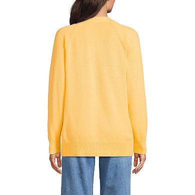 Women's Lands' End Drifter V-Neck Relaxed Cardigan Sweater