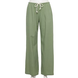 Juniors' Vanilla Star Pull-On Linen Pants