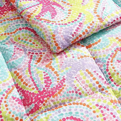 Nautica Sutton Palm Trees Aqua Comforter & Sham Set