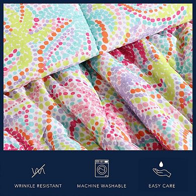 Nautica Sutton Palm Trees Aqua Comforter & Sham Set