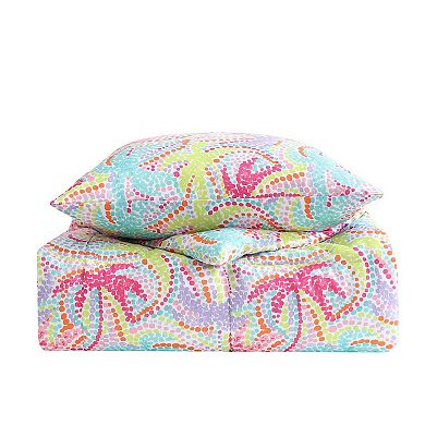 Nautica Sutton Palm Trees Aqua Comforter & Sham Set