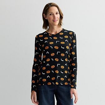 Women's Halloween All-Over Print Long Sleeve Top