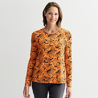 Women's Halloween All-Over Print Long Sleeve Top