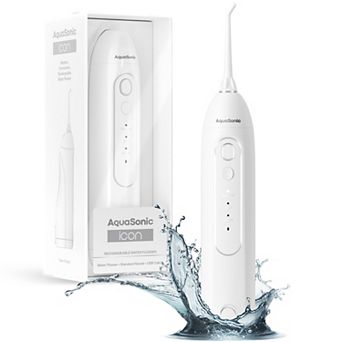 Aquasonic Icon Electric Water Flosser - Cordless Waterproof Oral Irrigator