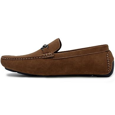 Akademiks Weston Men's Slip-On Loafers With Buckle Detail