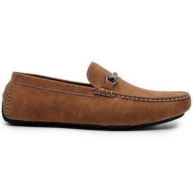 Akademiks Weston Men's Slip-On Loafers With Buckle Detail