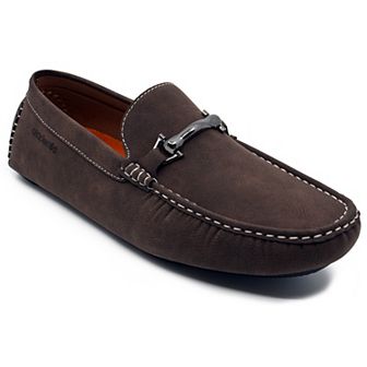 Akademiks Weston Men's Slip-On Loafers With Buckle Detail