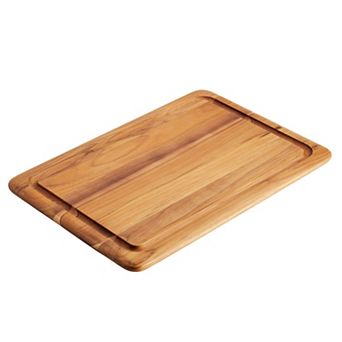Anolon Pantryware Reversible 14" x 20" Teak Wood Cutting Board