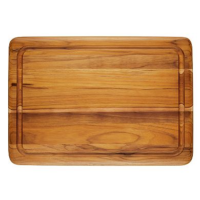 Anolon Pantryware Reversible 14" x 20" Teak Wood Cutting Board