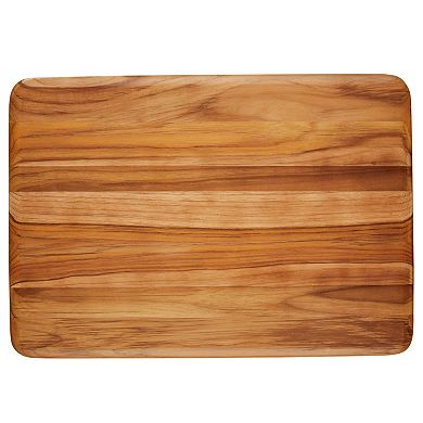 Anolon Pantryware Reversible 14" x 20" Teak Wood Cutting Board
