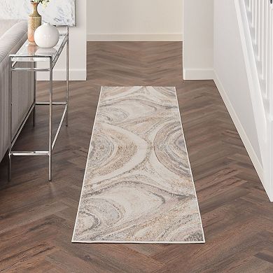 Nourison Splash Modern Marble Indoor Area Rug