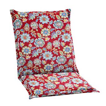 BrylaneHome Bh Outdoor Performance Flanged Hinged Cushion