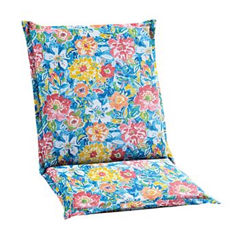 BrylaneHome Bh Outdoor Performance Flanged Hinged Cushion