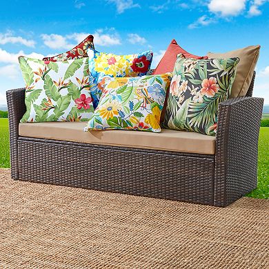 BrylaneHome Bh Outdoor Performance 20"" Square Throw Pillow