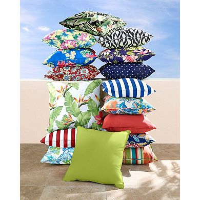BrylaneHome Bh Outdoor Performance 20"" Square Throw Pillow