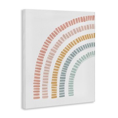 Stupell Home Decor Minimal Pastel Rainbow Canvas Wall Art