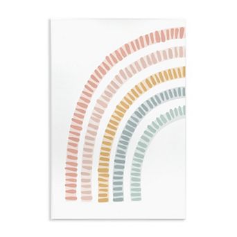 Stupell Home Decor Minimal Pastel Rainbow Plaque Wall Art