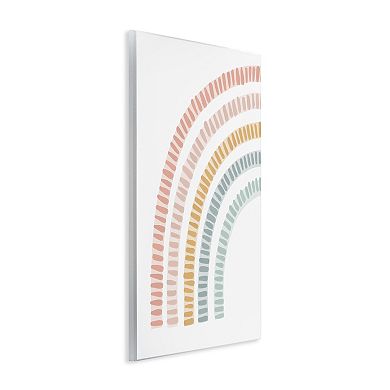 Stupell Home Decor Minimal Pastel Rainbow Plaque Wall Art