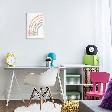 Stupell Home Decor Minimal Pastel Rainbow Plaque Wall Art