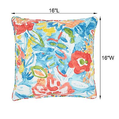BrylaneHome Bh Outdoor Performance 16"" Sq. Toss Pillow