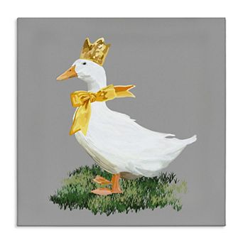 Stupell Home Decor Goose with Crown Canvas Wall Art